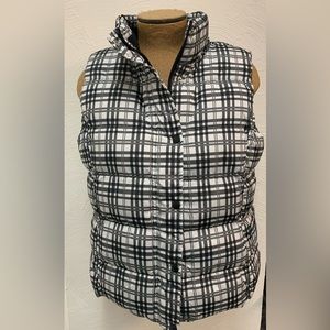 Faded Glory plaid vest sz L